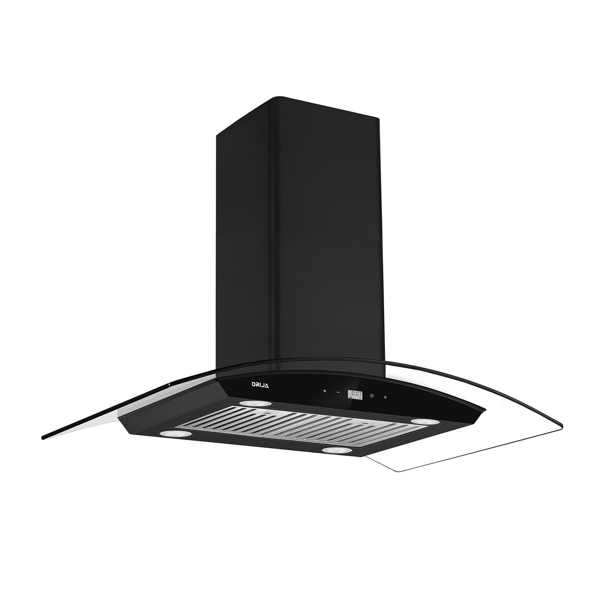 Extractor DRIJA PRISMA ISLA TOUCH 90 BLACK