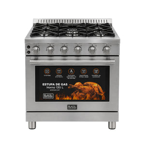 BLACK & DECKER Estufa de Gas 30 Pulgadas BXGSBHC30N2