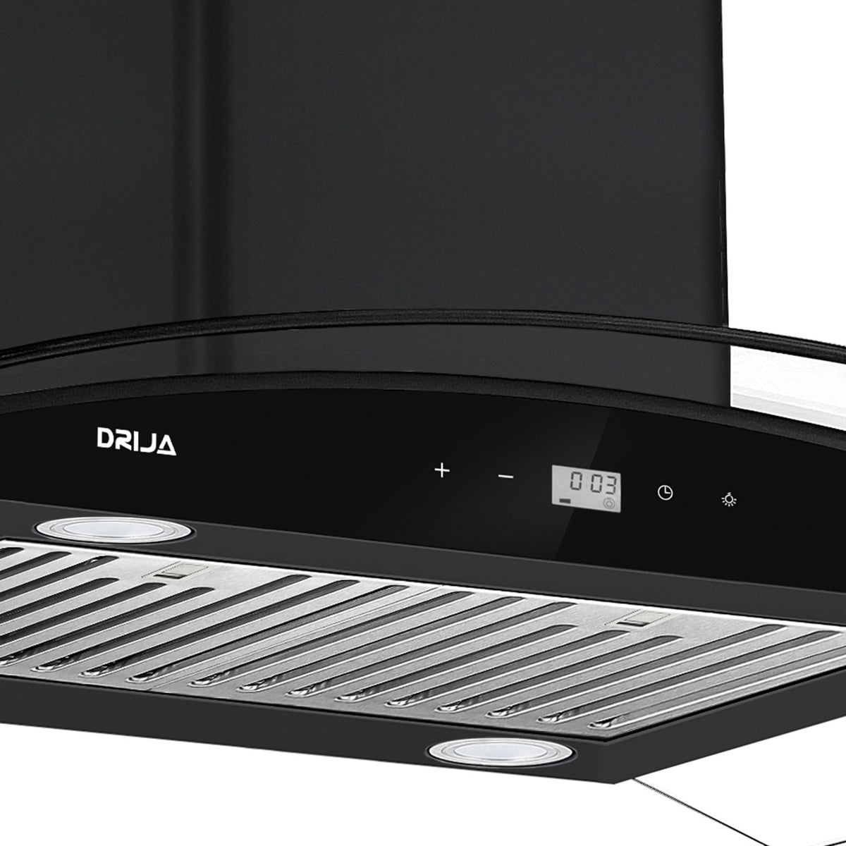 Extractor DRIJA PRISMA ISLA TOUCH 90 BLACK