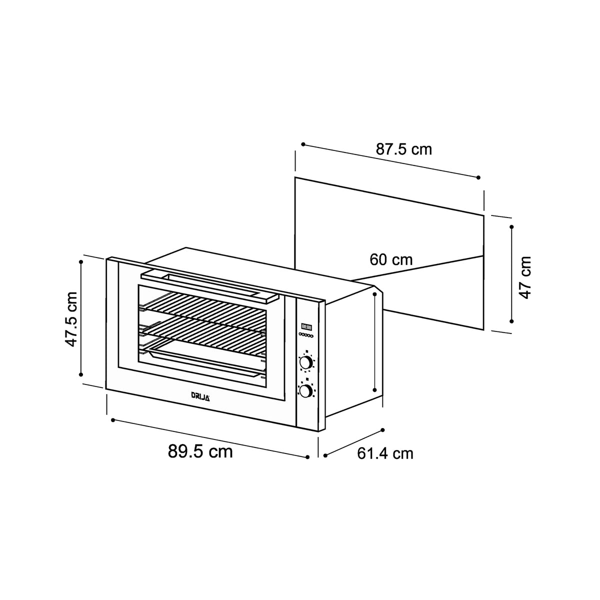 Horno DRIJA AMERICA 90 GAS GRILL
