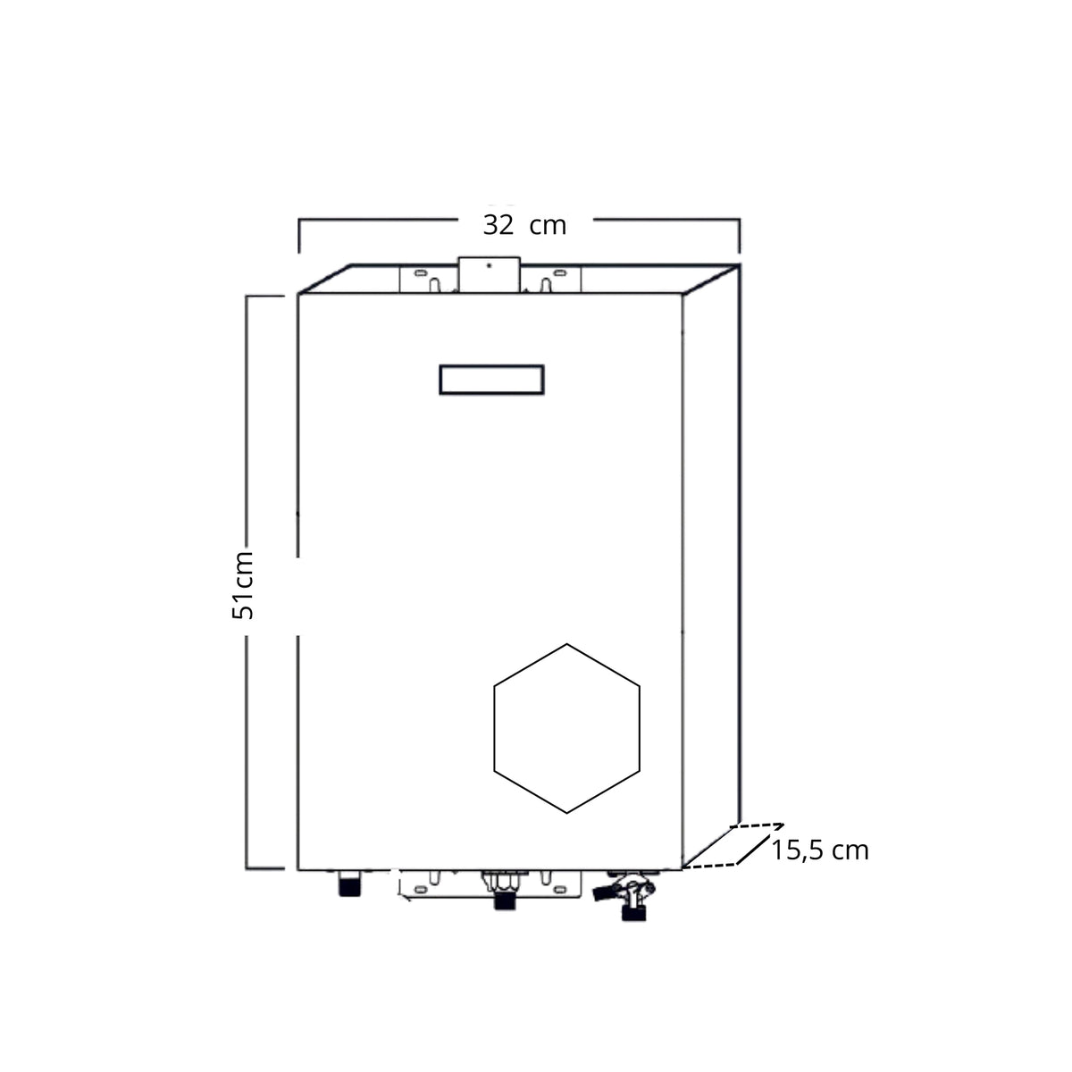 Calentador DRIJA CLT10L BLACK 10L (GAS)