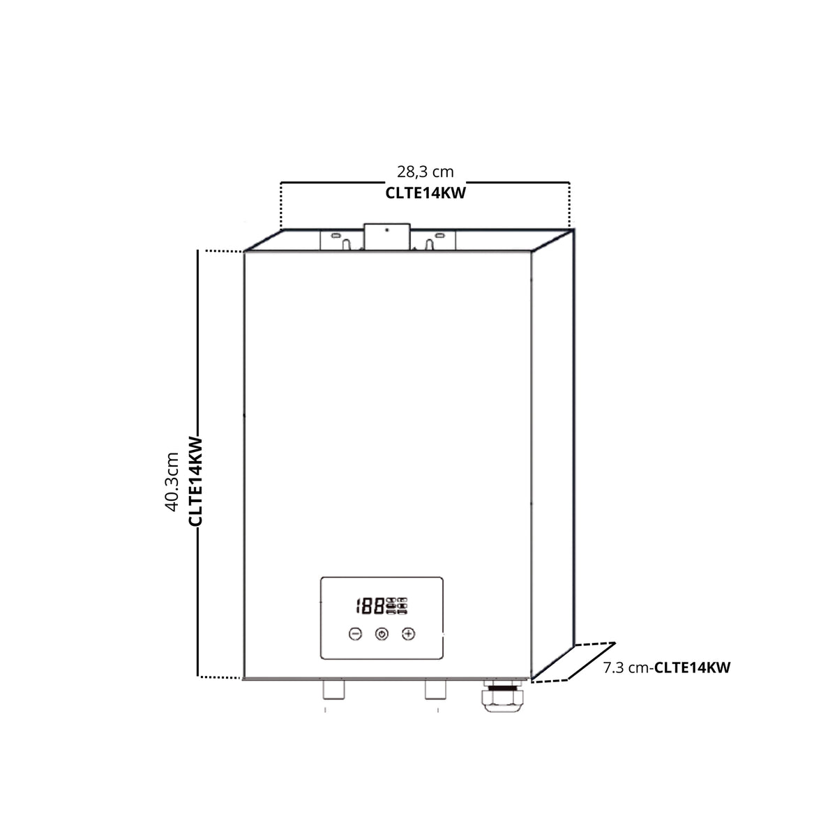 Calentador DRIJA CLTE14KW 21.5L (ELÉCTRICO)
