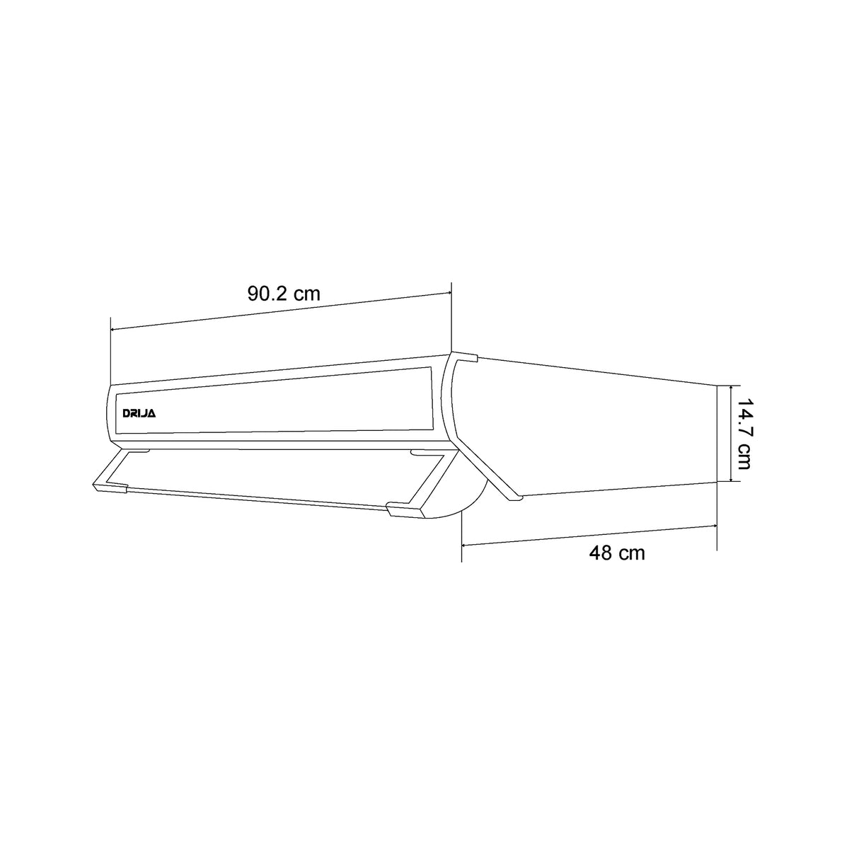 Extractor DRIJA COMPATTO 90 ACERO