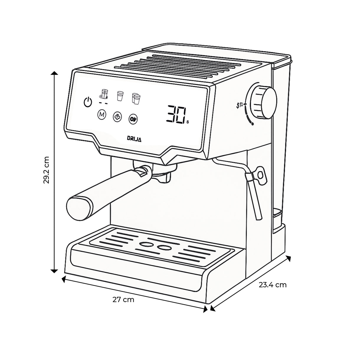 Cafetera DRIJA MOCCA 8T-B