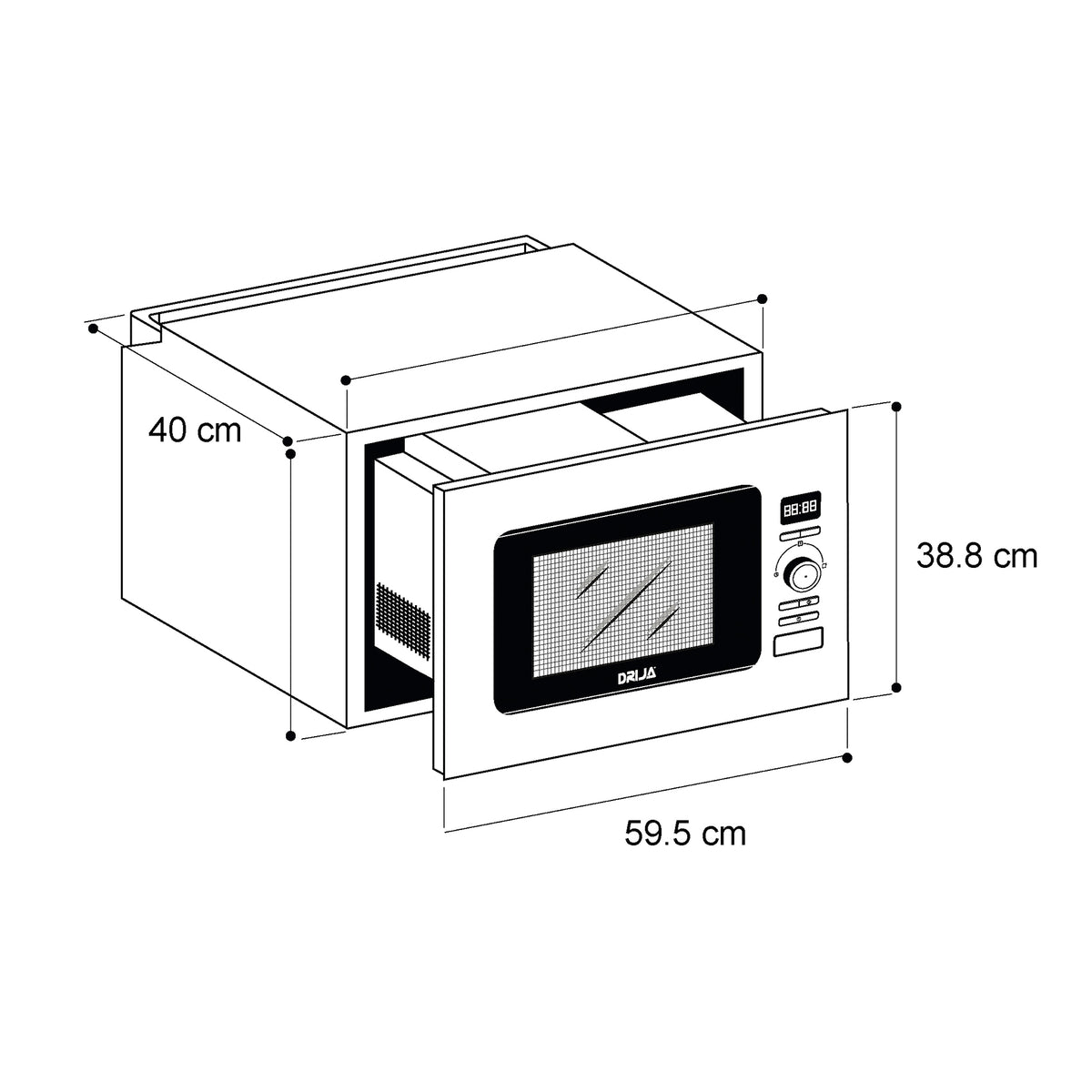Microondas DRIJA NAPOLI 25L