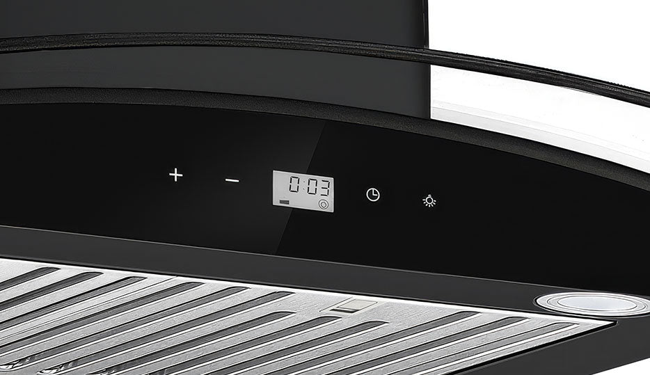 Extractor DRIJA PRISMA ISLA TOUCH 90 BLACK
