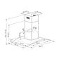 Extractor DRIJA PRISMA ISLA TOUCH 90 BLACK