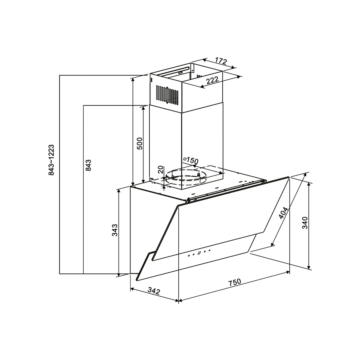 Extractor DRIJA RECTANGULO 76
