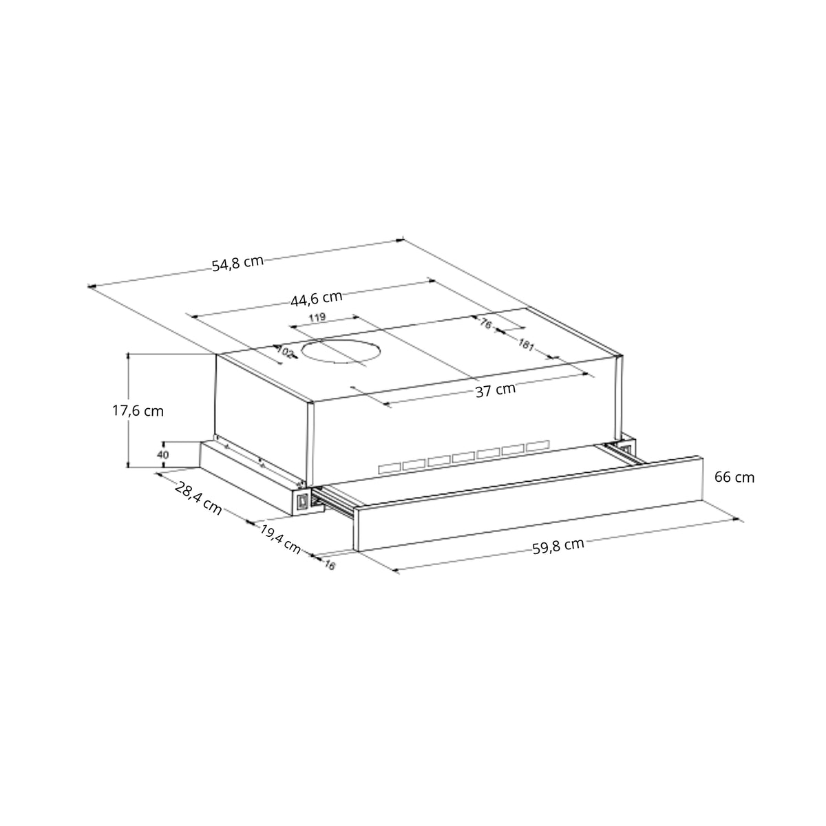 Extractor DRIJA RETRACTIL TOUCH 60
